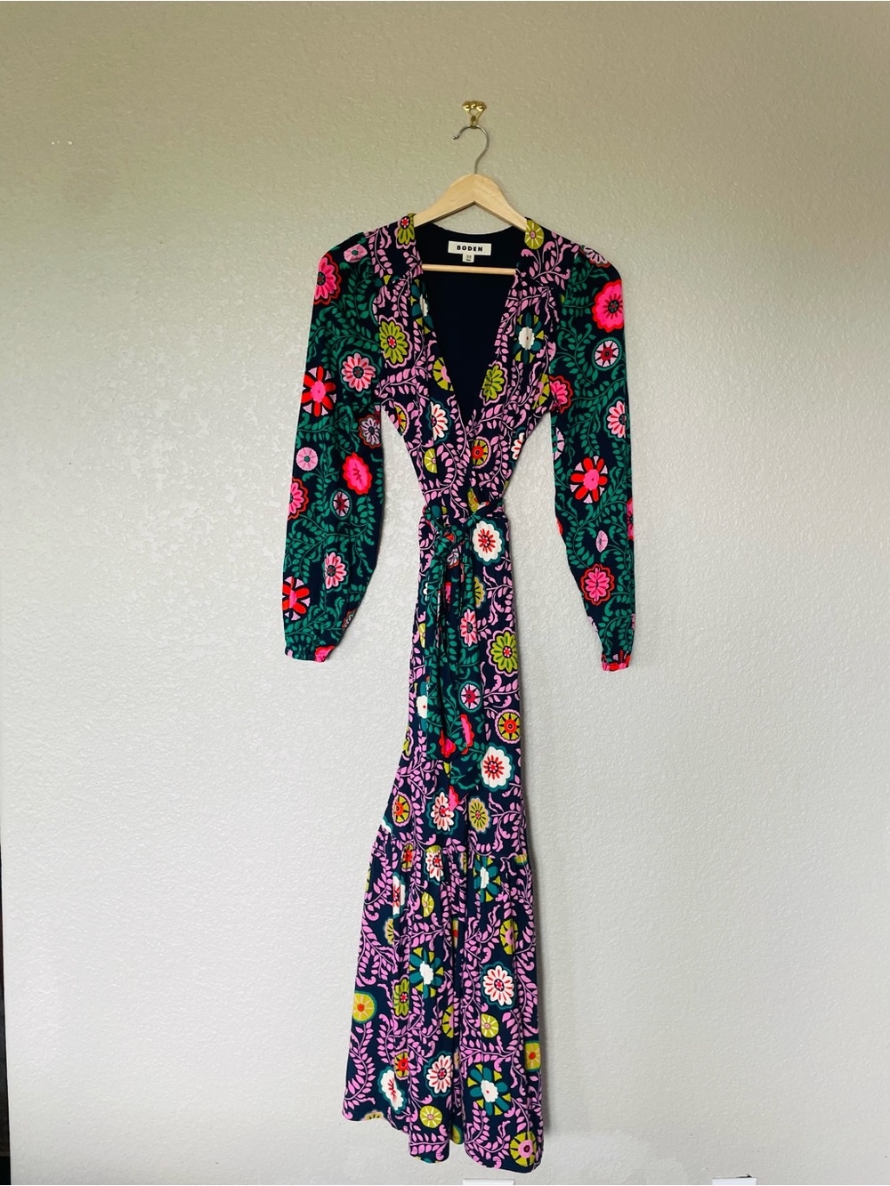Boden Ophelia Wrap Midi Jersey Dress